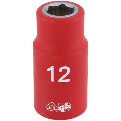 Draper Expert 31785 Fully Insulated Vde Socket 1/2in Sq. Dr. 12Mm each