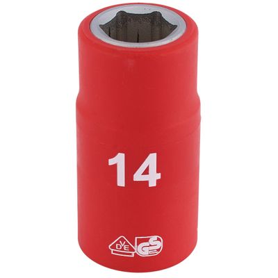 Draper Expert 31789 Fully Insulated Vde Socket 1/2in Sq. Dr. 14Mm each