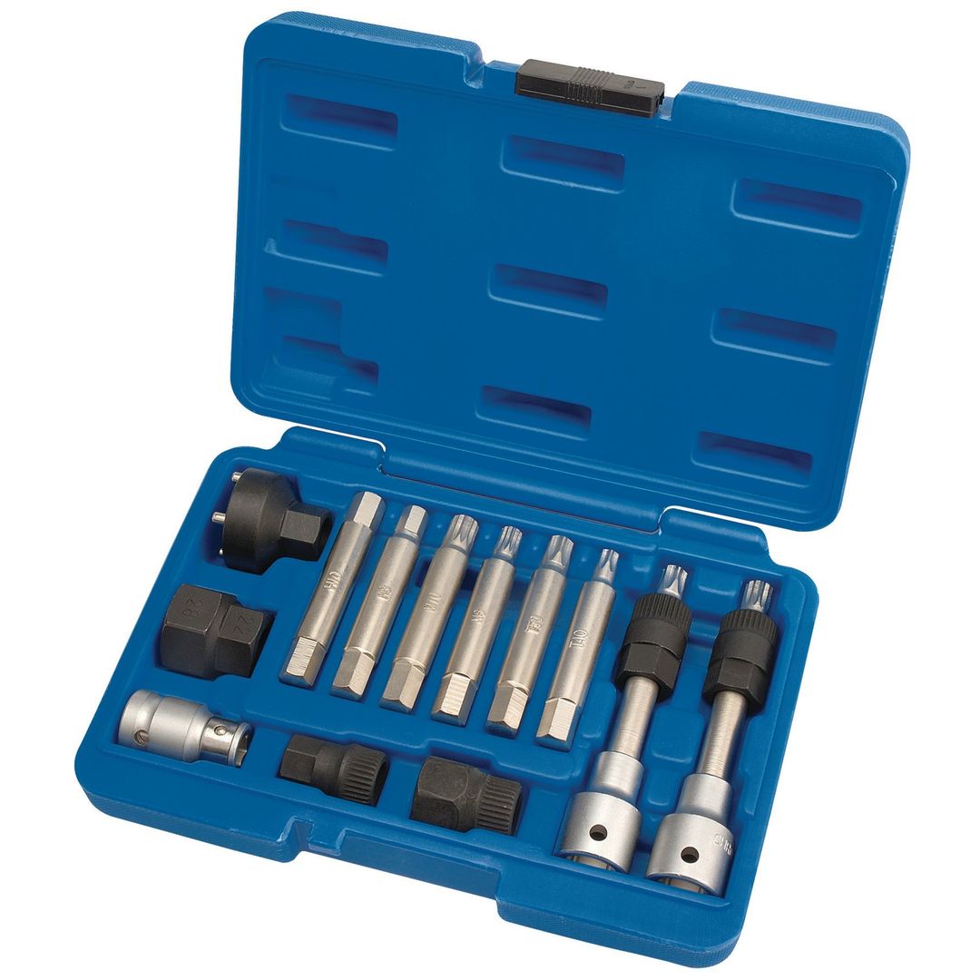 Draper Expert 31913 Alternator Pulley Tool Kit (13 Piece) per kit - Image 1