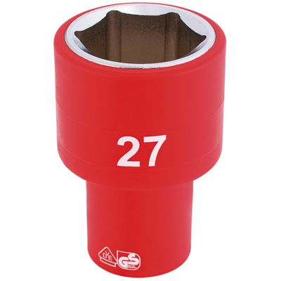 Draper Expert 31964 Fully Insulated Vde Socket 1/2in Sq. Dr. 27Mm each
