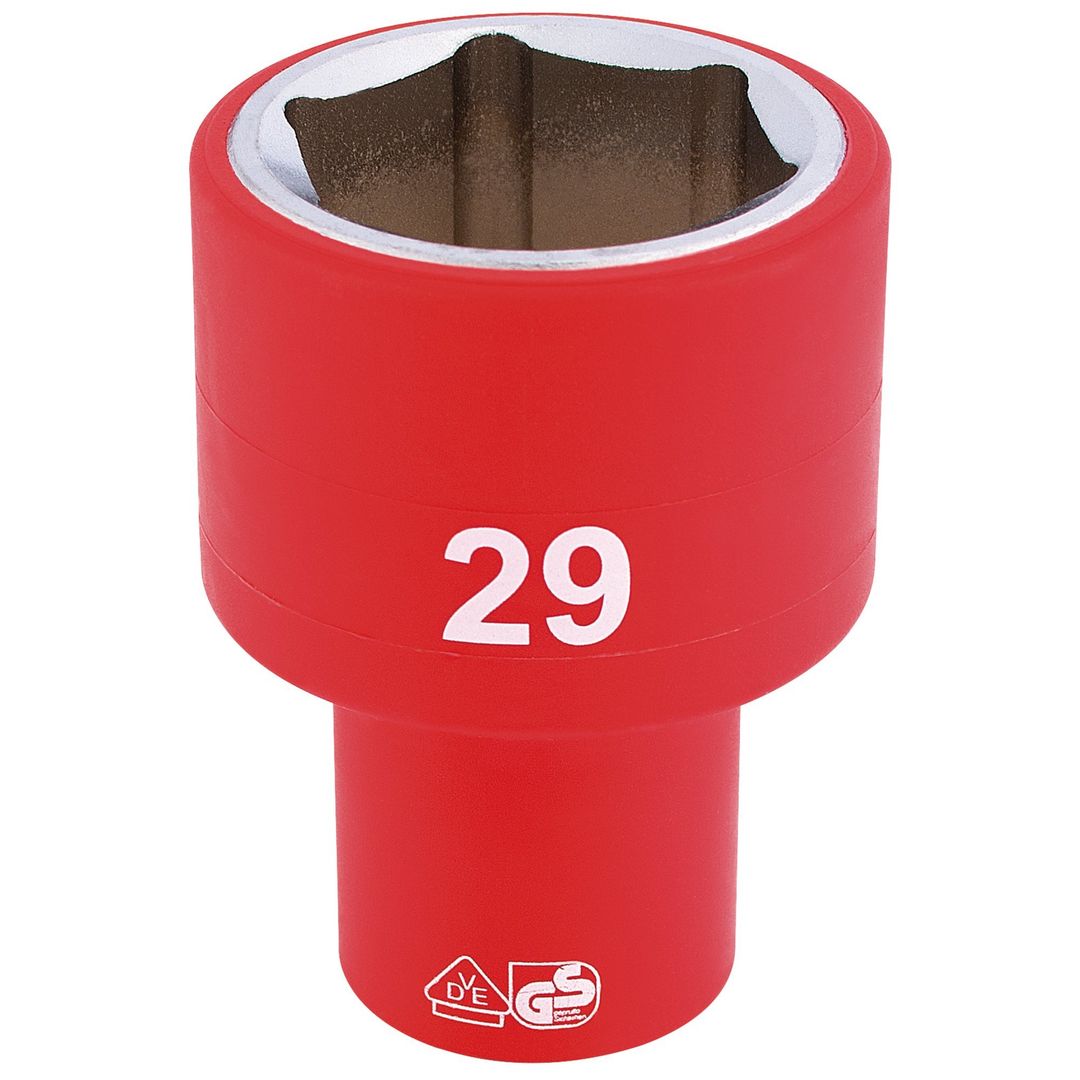 Draper Expert 31988 Fully Insulated Vde Socket 1/2in Sq. Dr. 29Mm each - Image 1