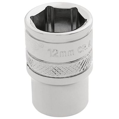 Draper Expert HI-TORQ 6 Point Socket, 1/4" Sq. Dr., 12mm