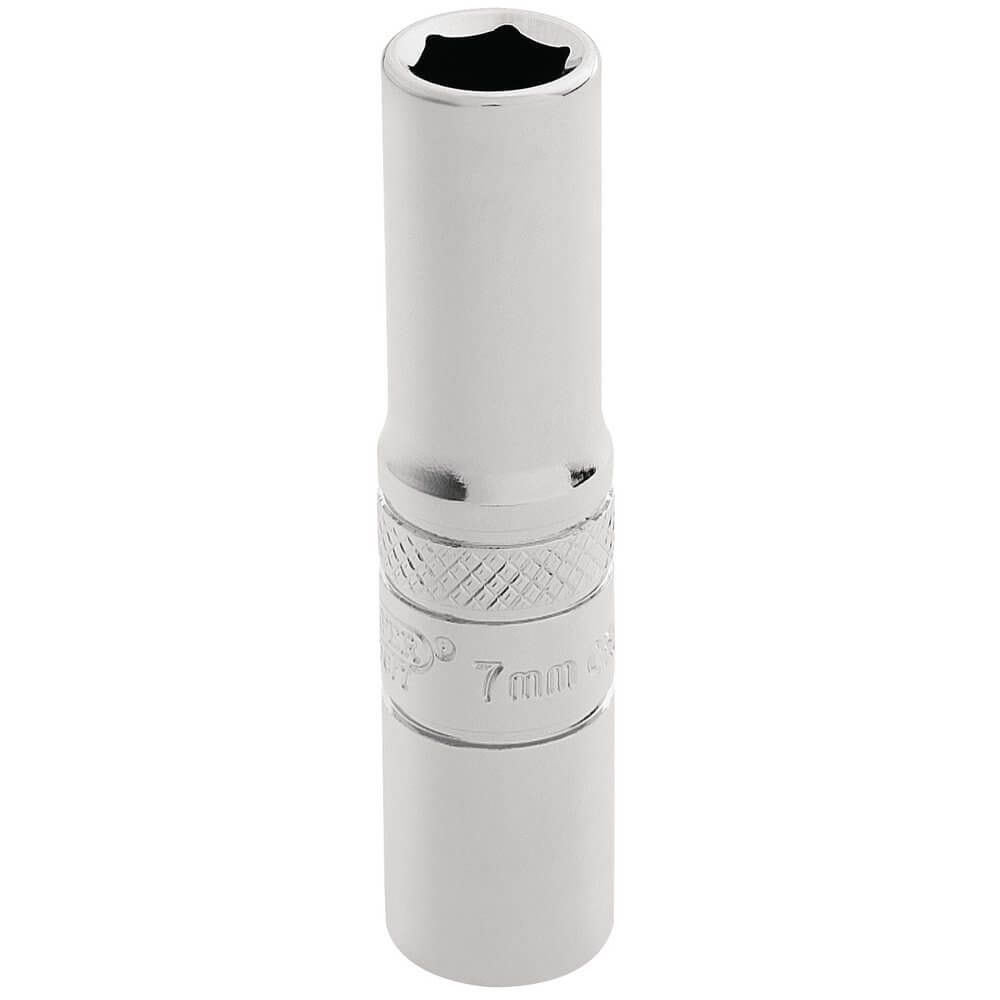 Draper Expert HI-TORQ 6 Point Deep Socket, 1/4" Sq. Dr., 7mm - Image 1