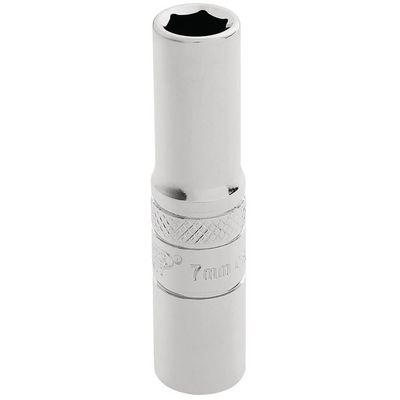 Draper Expert HI-TORQ 6 Point Deep Socket, 1/4" Sq. Dr., 7mm