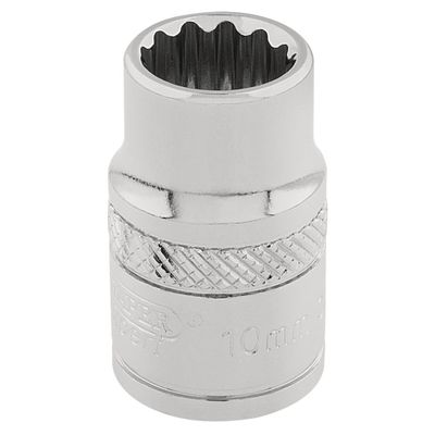 Draper Expert 32770 Hi-Torq® 12 Point Socket 3/8in Sq. Dr. 10Mm each