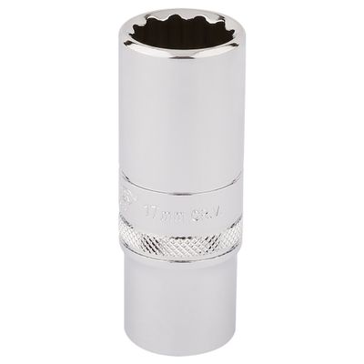 Draper Expert 33013 Hi-Torq® 12 Point Deep Socket 3/8in Sq. Dr. 17Mm each