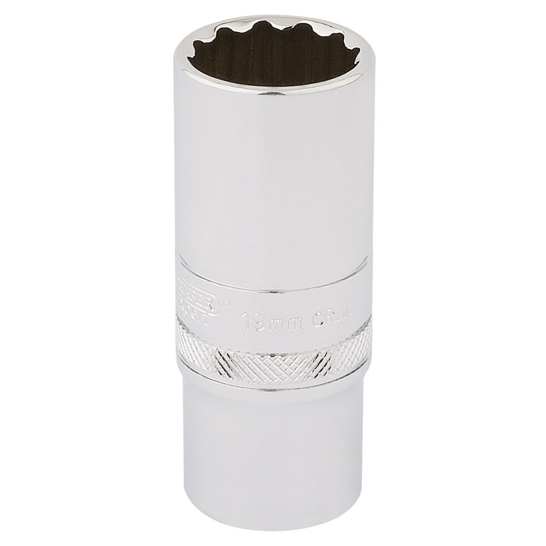 Draper Expert 33036 Hi-Torq® 12 Point Deep Socket 3/8in Sq. Dr. 19Mm each - Image 1