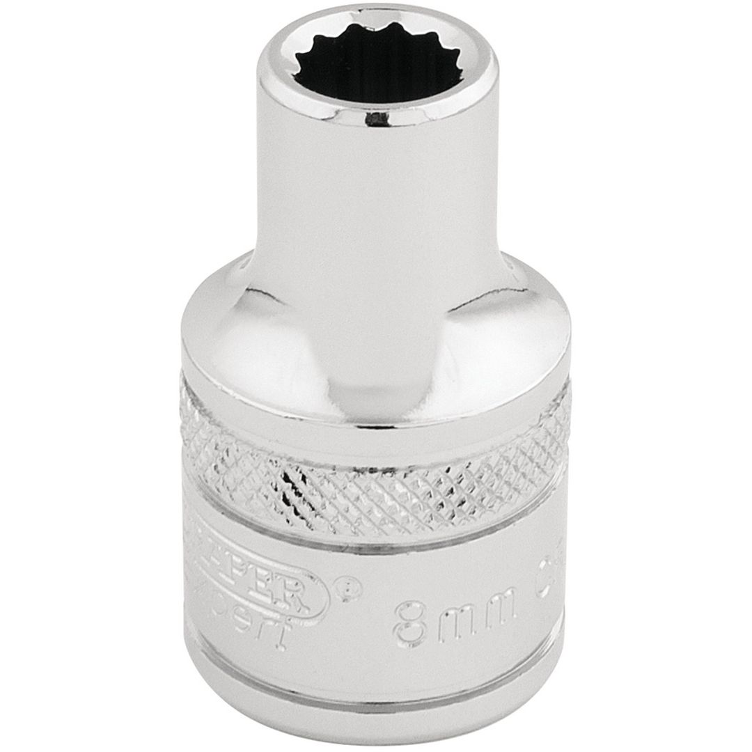 Draper Expert 33038 Hi-Torq® 12 Point Socket 1/2in Sq. Dr. 8Mm each - Image 1