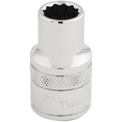 Draper Expert 33095 Hi-Torq® 12 Point Socket 1/2in Sq. Dr. 11Mm each
