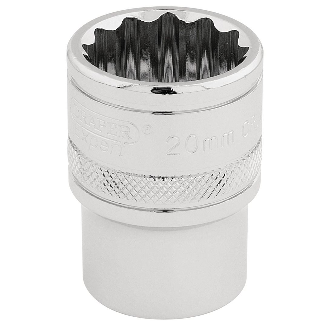 Draper Expert 33289 Hi-Torq® 12 Point Socket 1/2in Sq. Dr. 20Mm each - Image 1