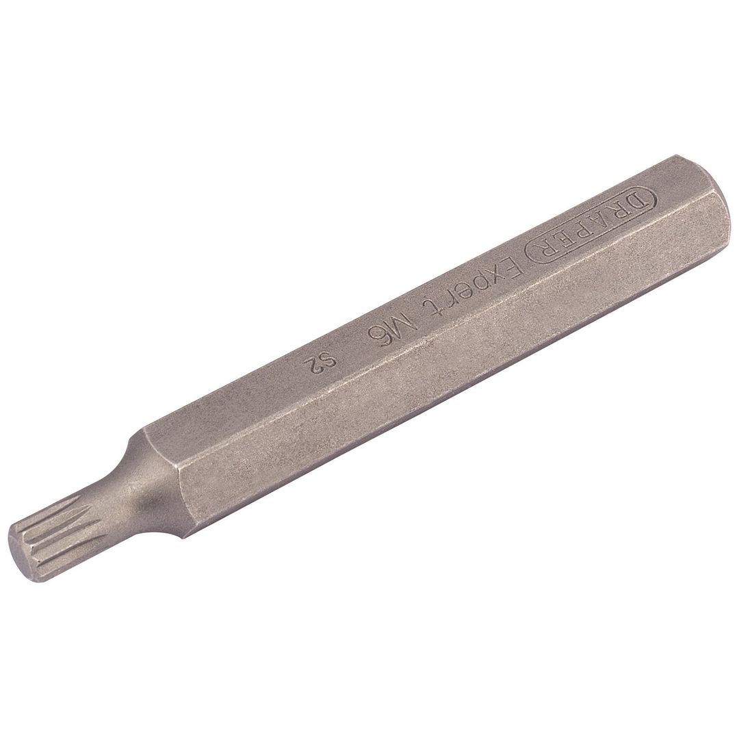 Draper Expert 33345 M6 X 75Mm Spline 10Mm Insert Bit For Mechanicfts Bit Sets each - Image 1