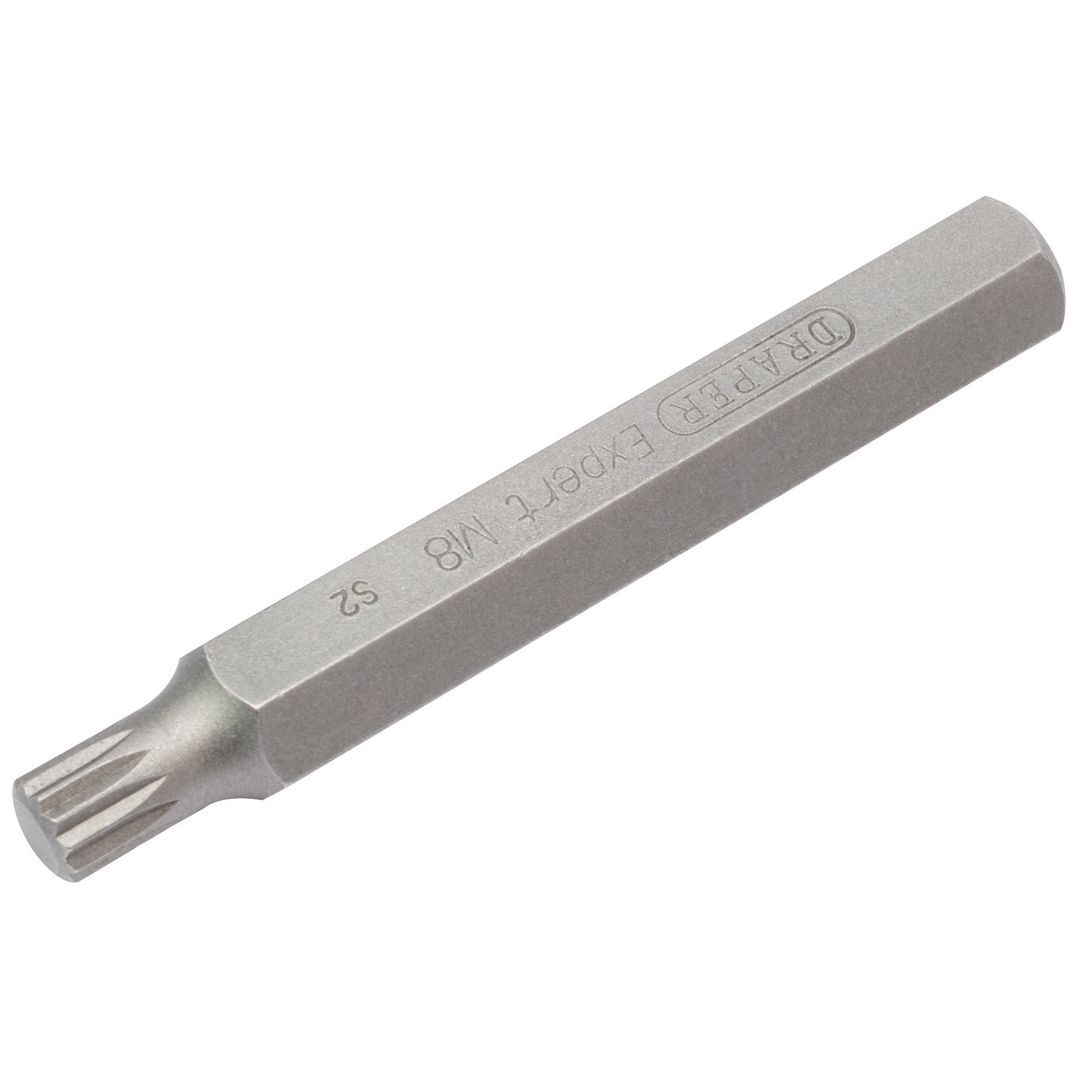 Draper Expert 33346 M8 X 75Mm Spline 10Mm Insert Bit For Mechanicfts Bit Sets each - Image 1