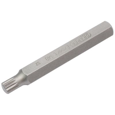 Draper Expert 33346 M8 X 75Mm Spline 10Mm Insert Bit For Mechanicfts Bit Sets each
