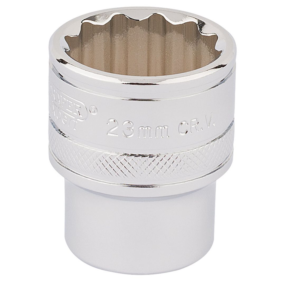 Draper Expert 33370 Hi-Torq® 12 Point Socket 1/2in Sq. Dr. 23Mm each - Image 1