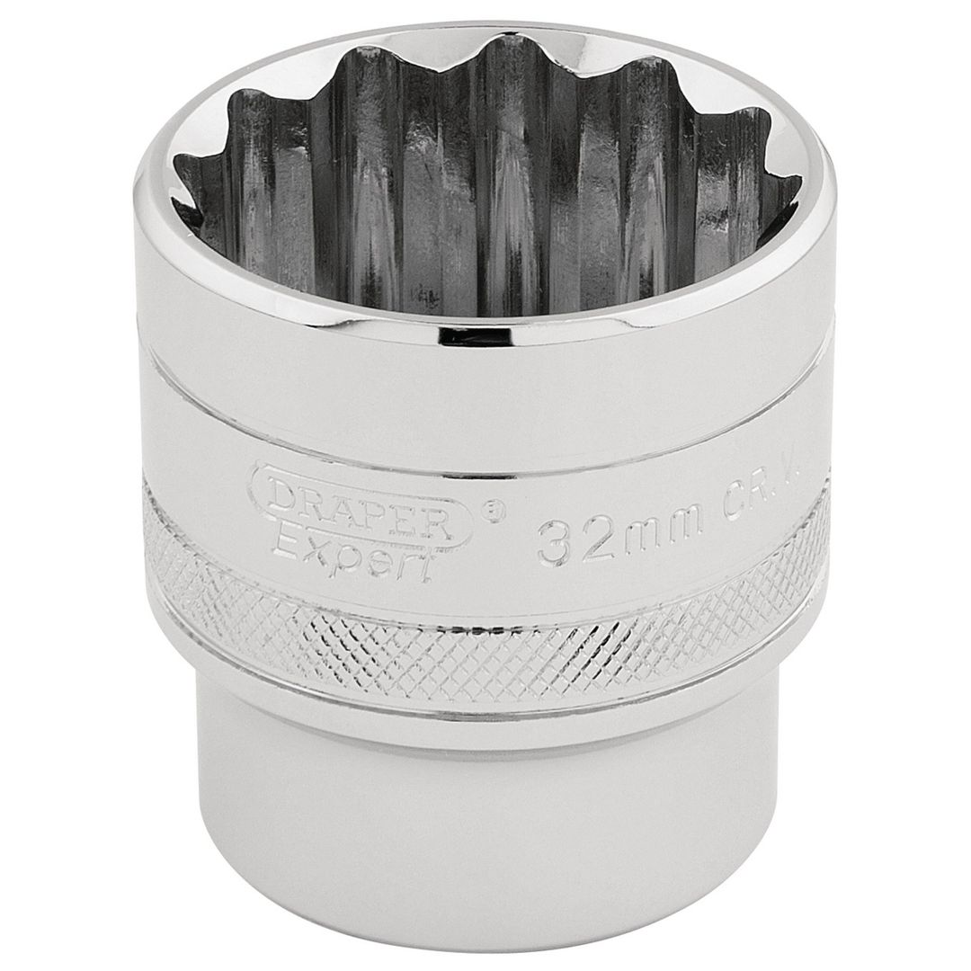 Draper Expert 33593 Hi-Torq® 12 Point Socket 1/2in Sq. Dr. 32Mm each - Image 1