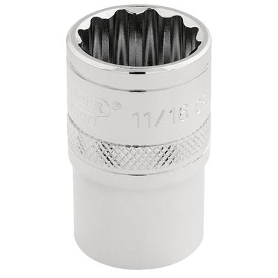 Draper Expert 33644 Hi-Torq® 12 Point Socket 1/2in Sq. Dr. 11/16in each