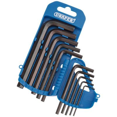 Draper Metric Hexagon Key Set with Storage Holder (10 Piece)