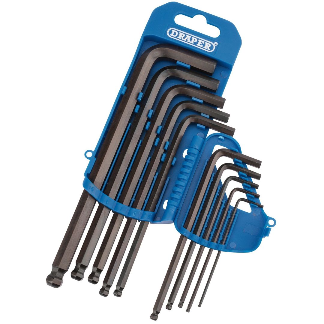 Draper 10 Piece Ball End Hexagon Allen Key Set Metric - Image 1