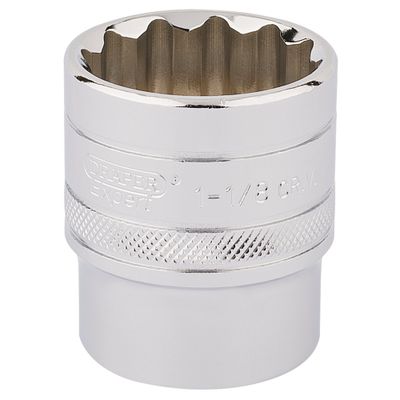 Draper Expert 33727 Hi-Torq® 12 Point Socket 1/2in Sq. Dr. 1.1/8in each