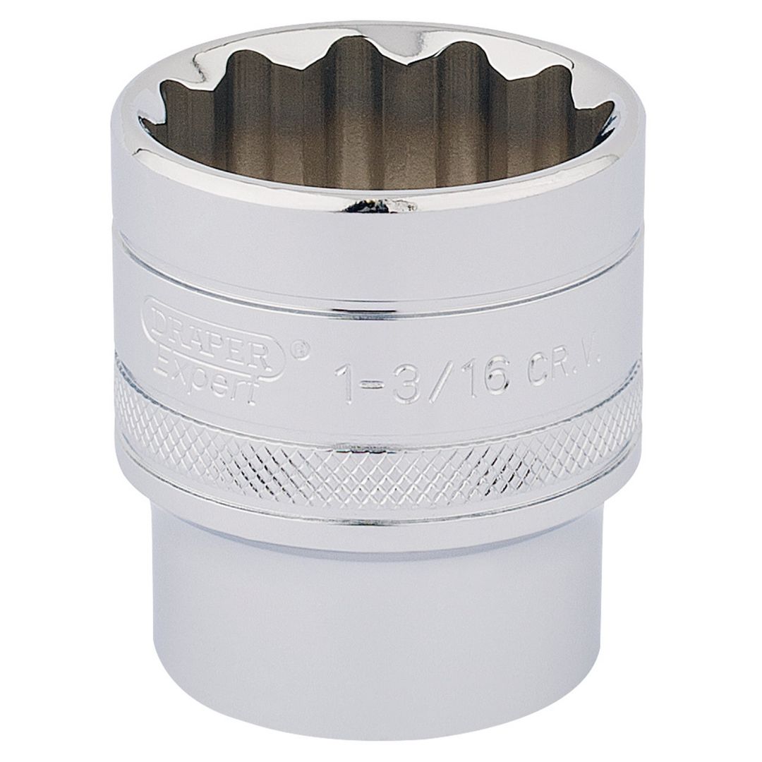 Draper Expert 33728 Hi-Torq® 12 Point Socket 1/2in Sq. Dr. 1.3/16in each - Image 1