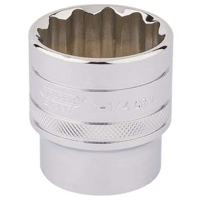 Draper Expert 33729 Hi-Torq® 12 Point Socket 1/2in Sq. Dr. 1.1/4in each