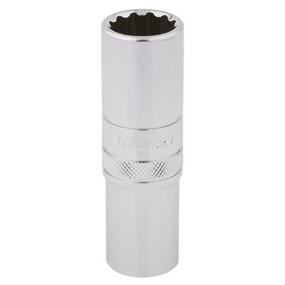 Draper Expert 33735 Hi-Torq® 12 Point Deep Socket 1/2in Sq. Dr. 17Mm each