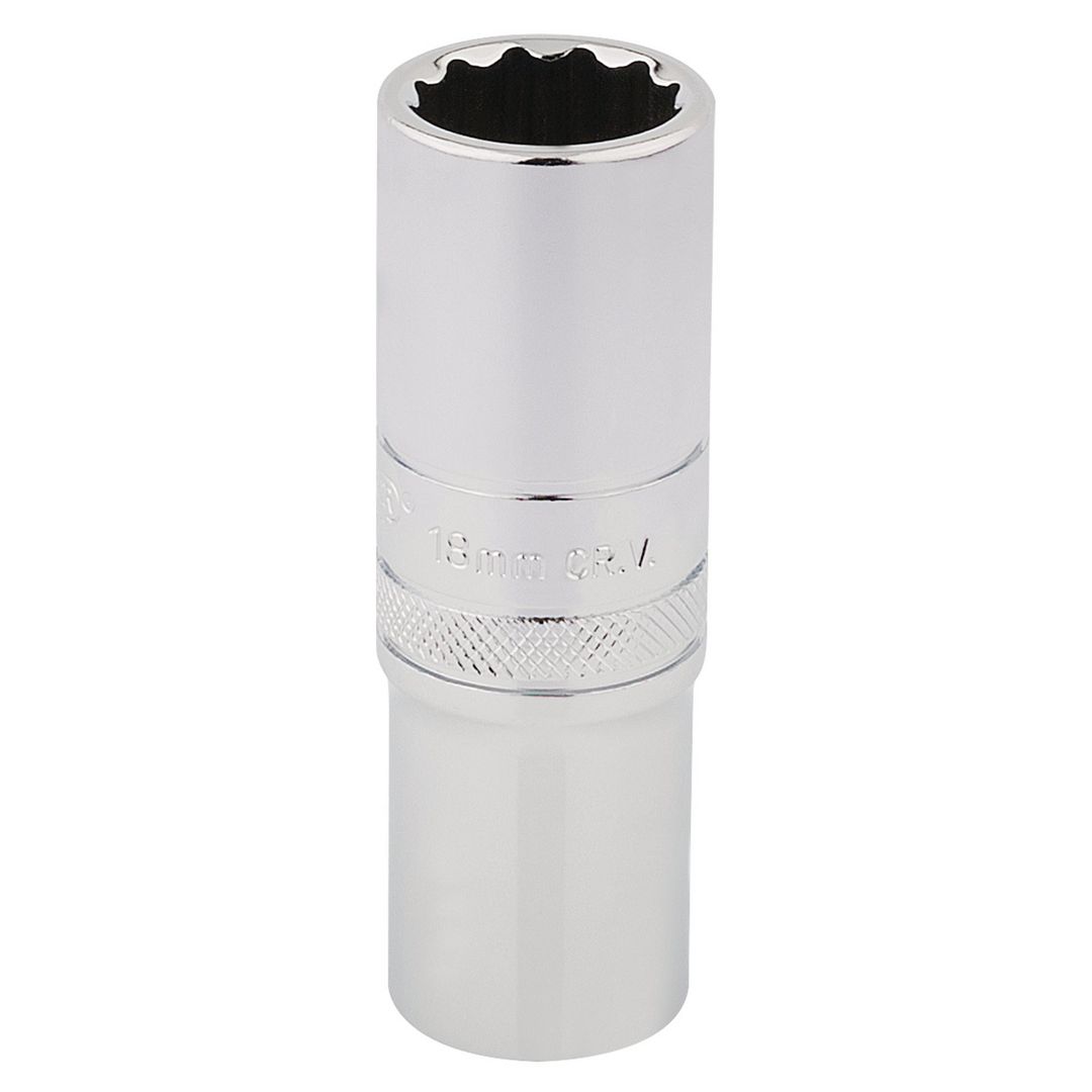 Draper Expert 33741 Hi-Torq® 12 Point Deep Socket 1/2in Sq. Dr. 18Mm each - Image 1