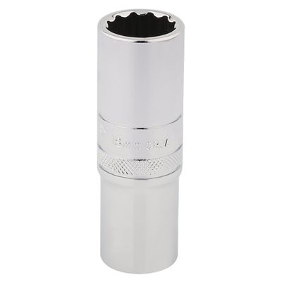 Draper Expert 33741 Hi-Torq® 12 Point Deep Socket 1/2in Sq. Dr. 18Mm each
