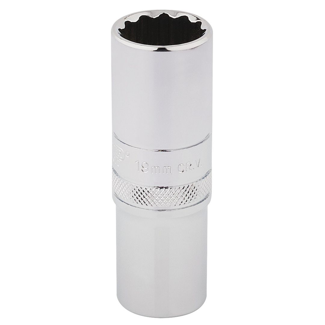 Draper Expert 33772 Hi-Torq® 12 Point Deep Socket 1/2in Sq. Dr. 19Mm each - Image 1