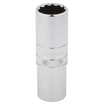 Draper Expert 33772 Hi-Torq® 12 Point Deep Socket 1/2in Sq. Dr. 19Mm each