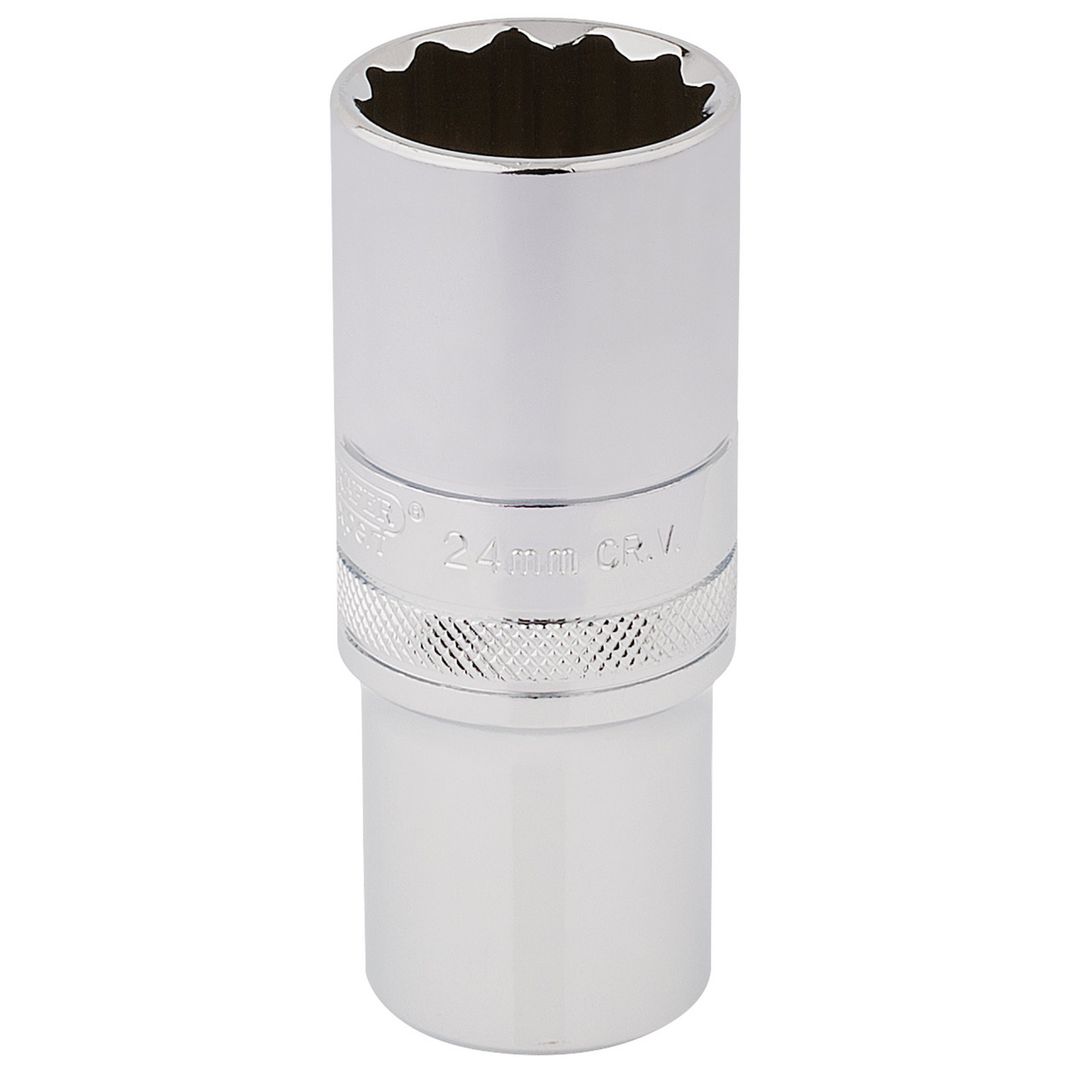 Draper Expert 33802 Hi-Torq® 12 Point Deep Socket 1/2in Sq. Dr. 24Mm each - Image 1