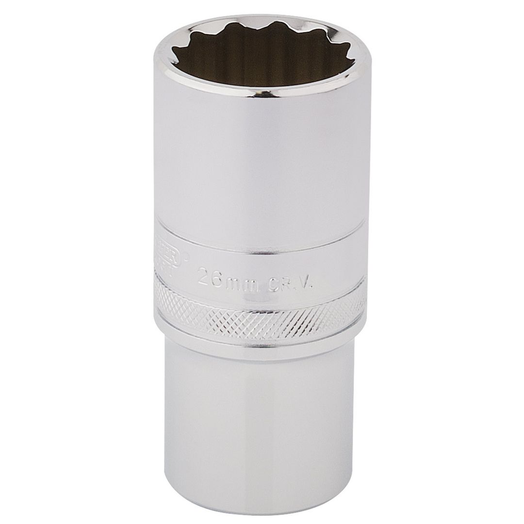 Draper Expert 33838 Hi-Torq® 12 Point Deep Socket 1/2in Sq. Dr. 26Mm each - Image 1