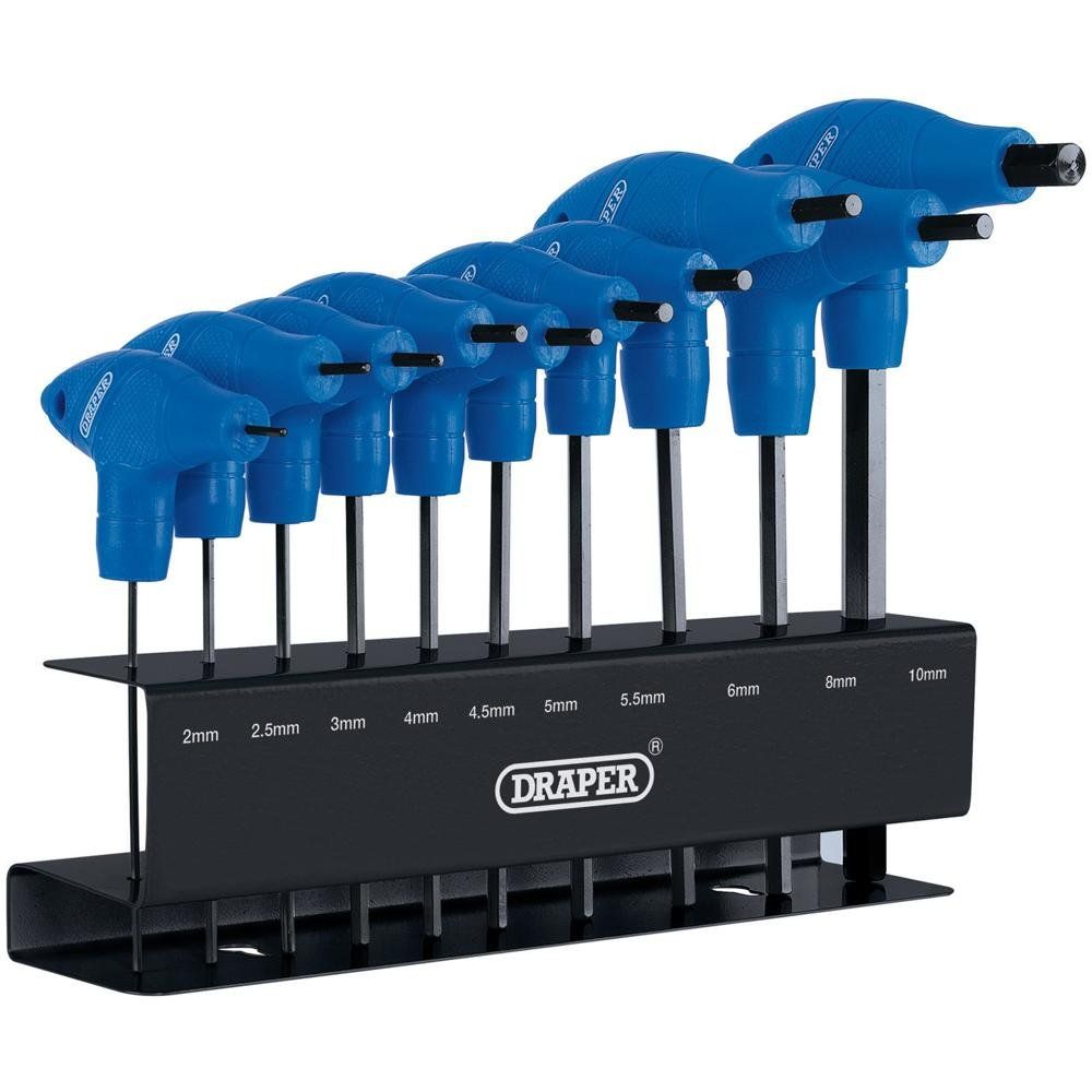 Draper 10 Piece T Handle Hexagon Allen Key Set Metric - Image 1