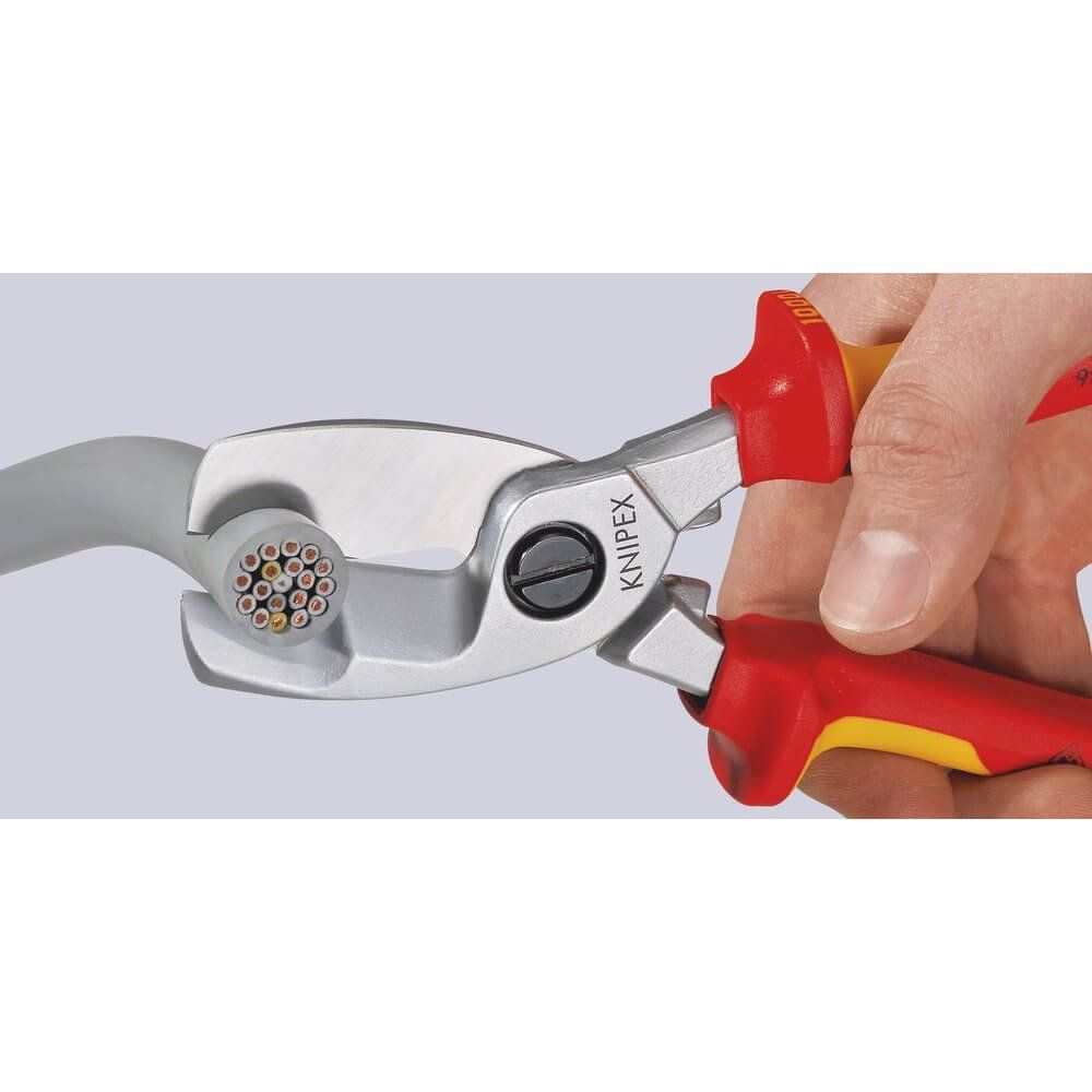 Knipex Knipex 95 16 200 SB VDE Insulated Cable Shears 200mm - Image 1