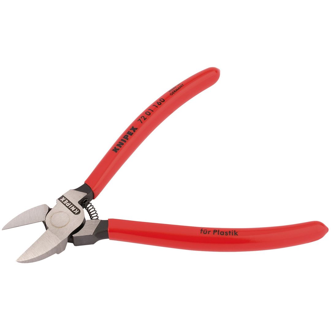 Knipex 34181 72 01 160Sb 160Mm Diagonal Side Cutter For Plastics Or Lead Only each - Image 1