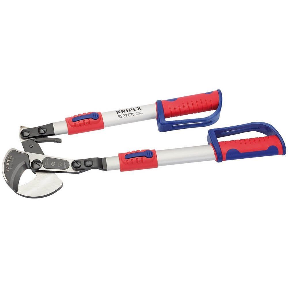 Knipex 95 32 038 Ratchet Action Telescopic Cable Shears - Image 1