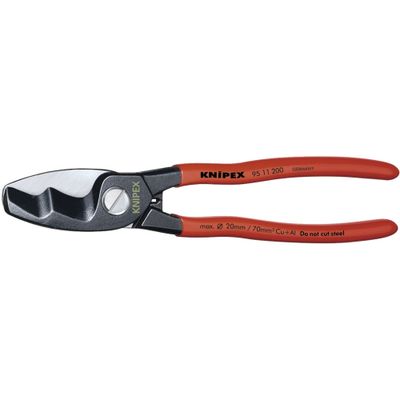 Knipex 37065 95 11 200 Copper Or Aluminium Only Cable Shear 200Mm each