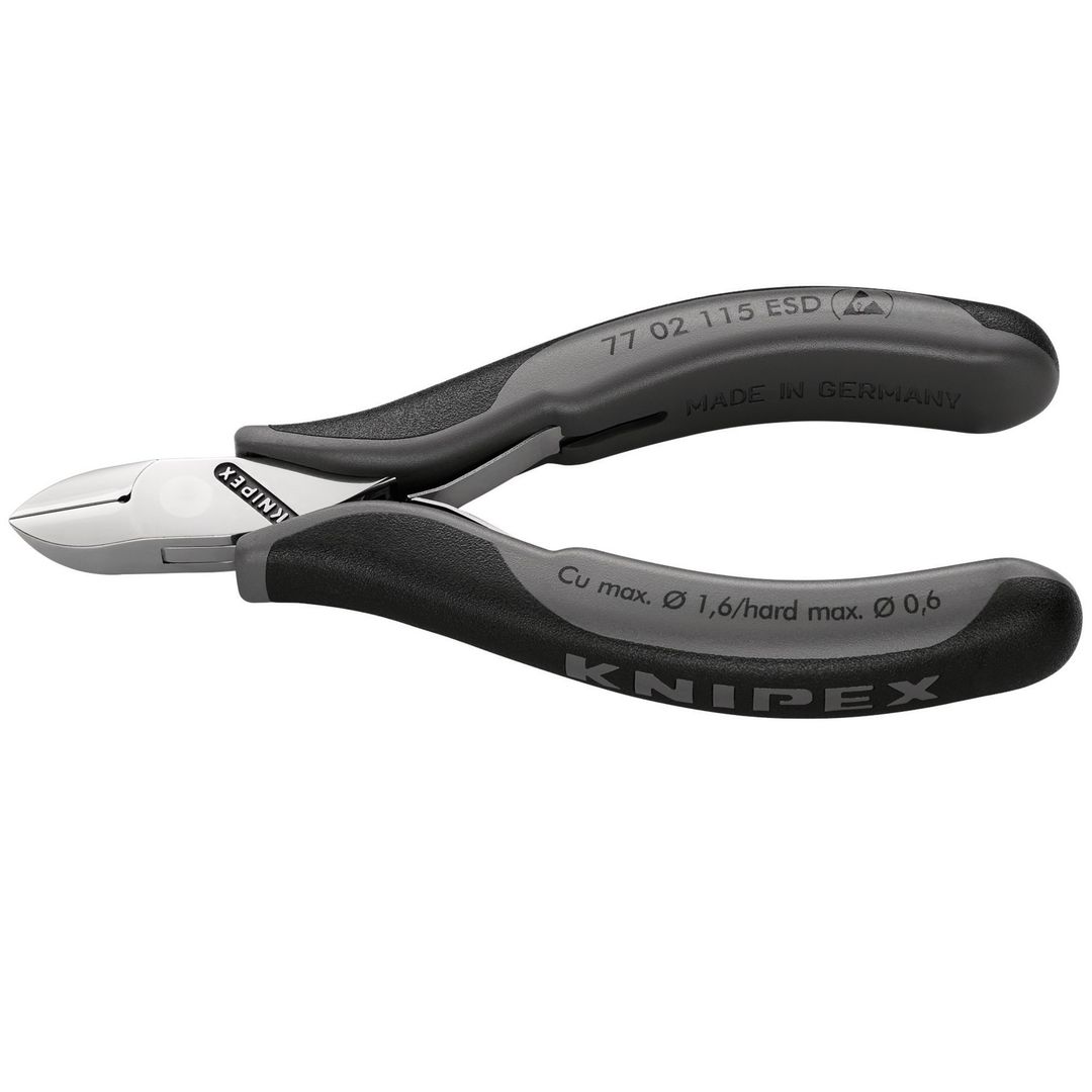 Knipex 37068 77 02 115 Esd Antistatic Diagonal Cutting Nipper 115Mm each - Image 1