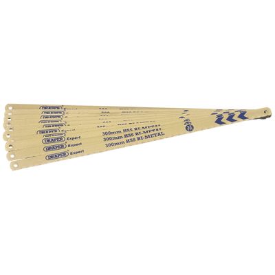 Draper Expert 38266 Bi-Metal Hacksaw Blades 300Mm 32Tpi (Pack Of 10) per card