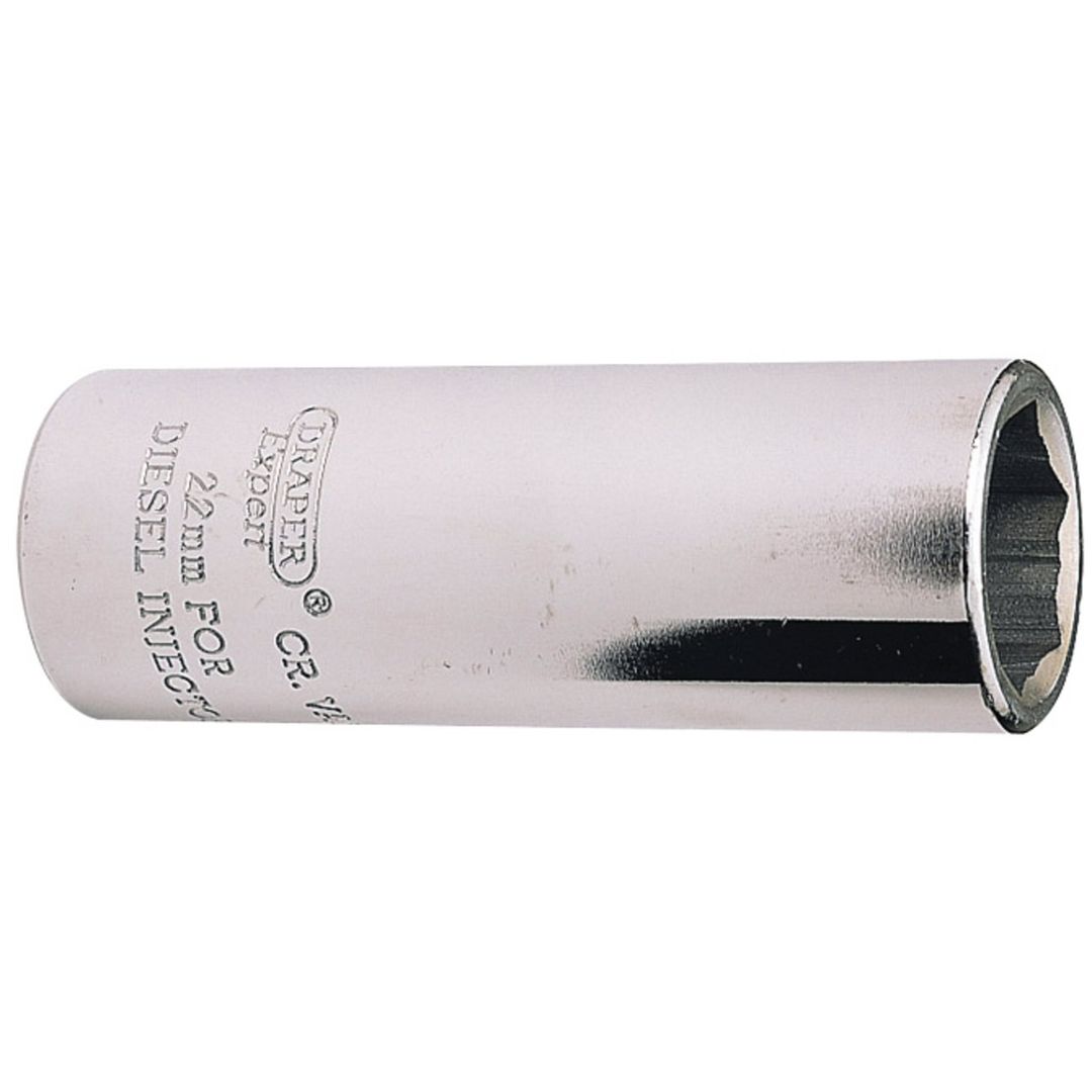 Draper Expert 39046 Diesel Injector Socket 1/2in Sq. Dr. 22Mm each - Image 1