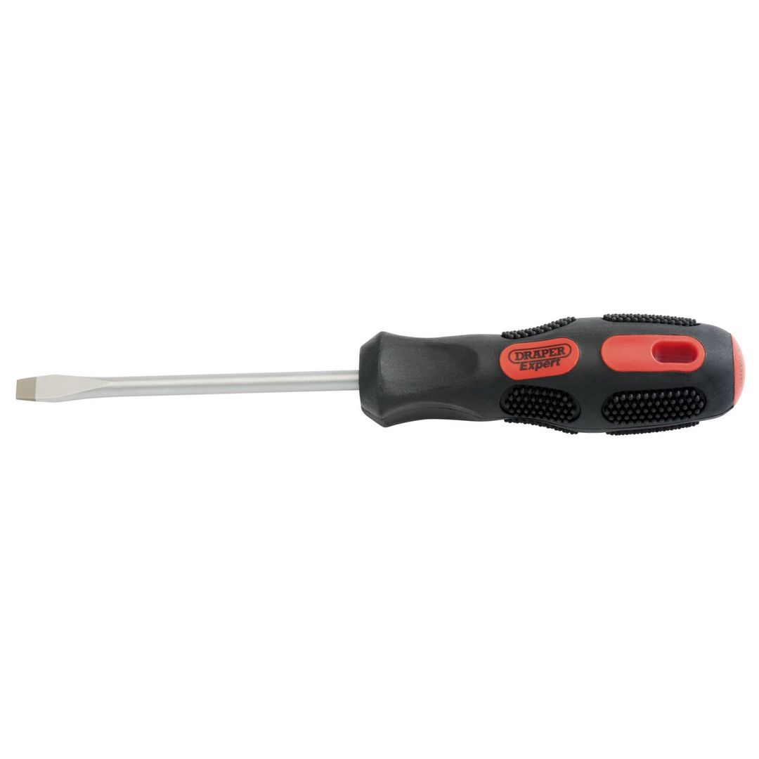 Draper Expert 40013 Plain Slot Flared Tip Screwdriver 6 X 100Mm (Sold Loose) each - Image 1