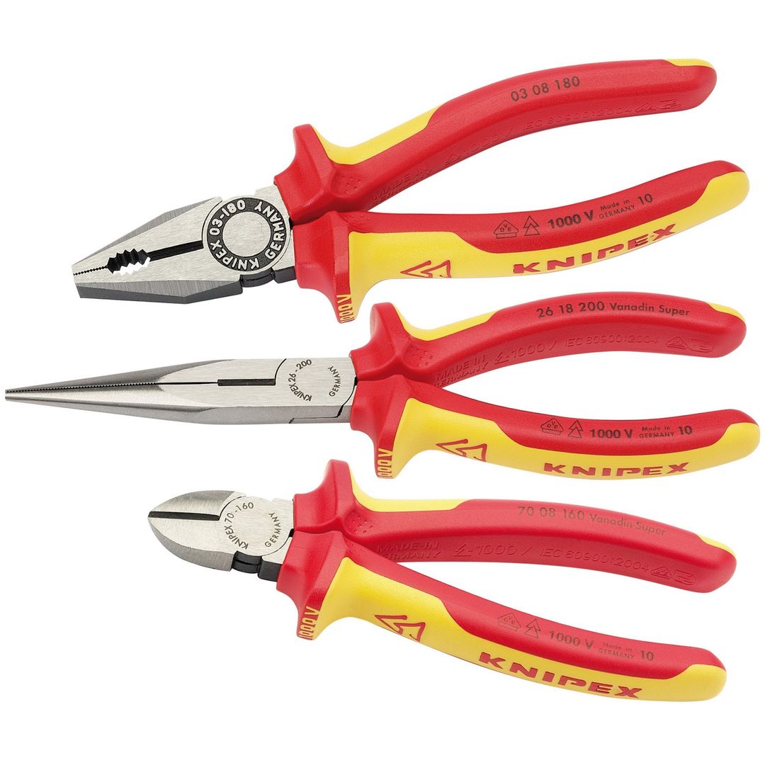 Knipex 44948 00 20 12 Vde Plier Assembly Pack (3 Piece) per pack - Image 1
