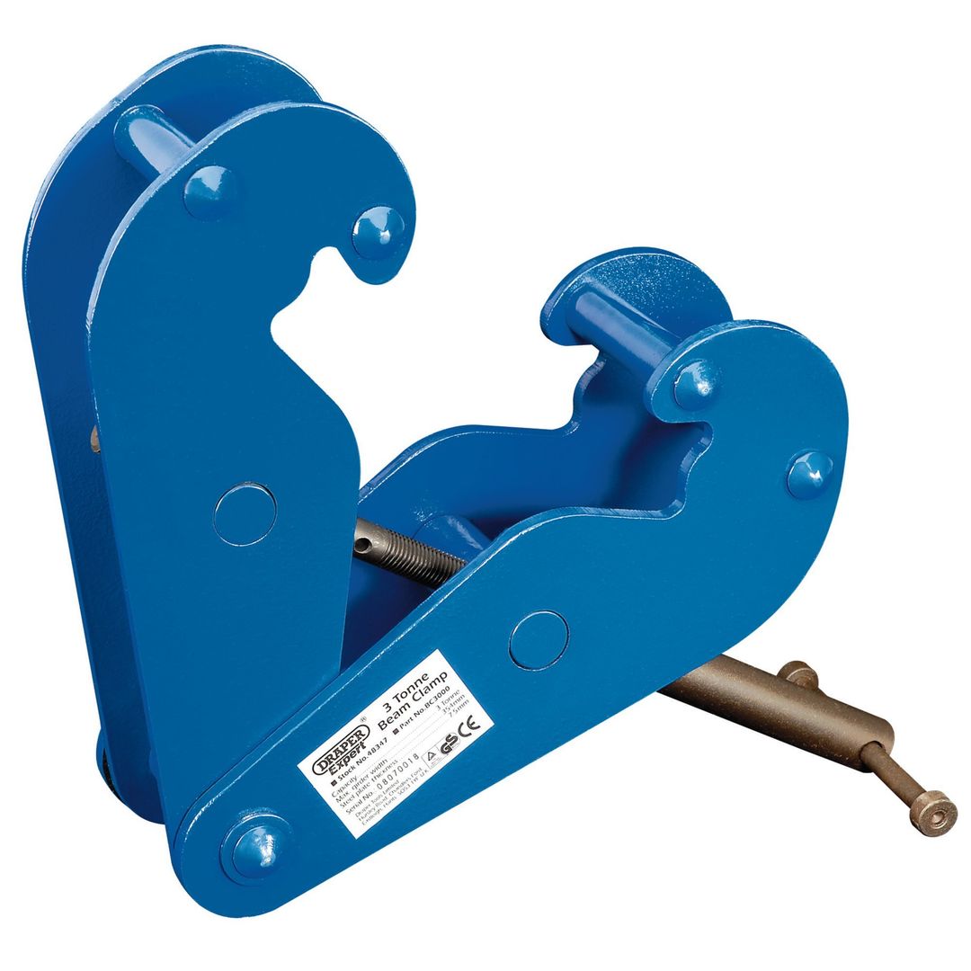 Draper Expert 48347 Beam Clamp 3 Tonne each - Image 1