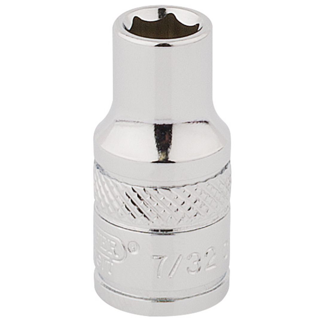 Draper Expert 48371 Hi-Torq® 6 Point Socket 1/4in Sq. Dr. 7/32in each - Image 1