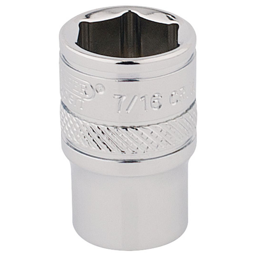 Draper Expert 48942 Hi-Torq® 6 Point Socket 1/4in Sq. Dr. 7/16in each - Image 1