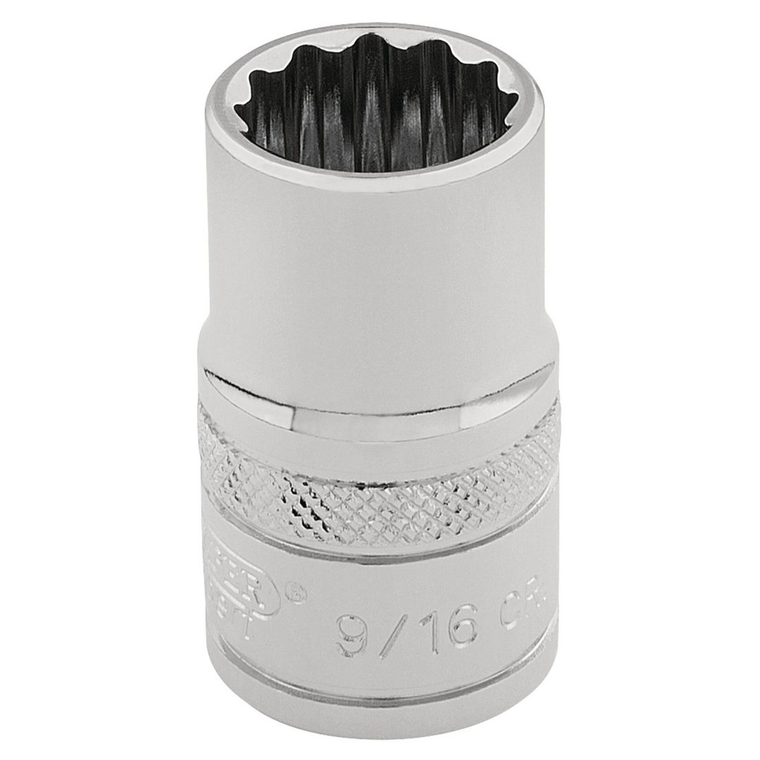 Draper Expert 49457 Hi-Torq® 12 Point Socket 3/8in Sq. Dr. 9/16in each - Image 1