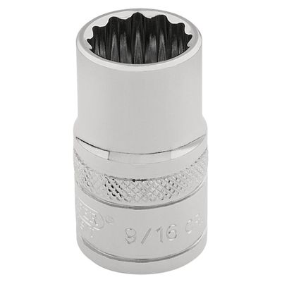 Draper Expert 49457 Hi-Torq® 12 Point Socket 3/8in Sq. Dr. 9/16in each