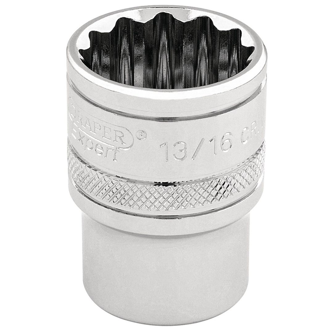 Draper Expert 49482 Hi-Torq® 12 Point Socket 3/8in Sq. Dr. 13/16in each - Image 1