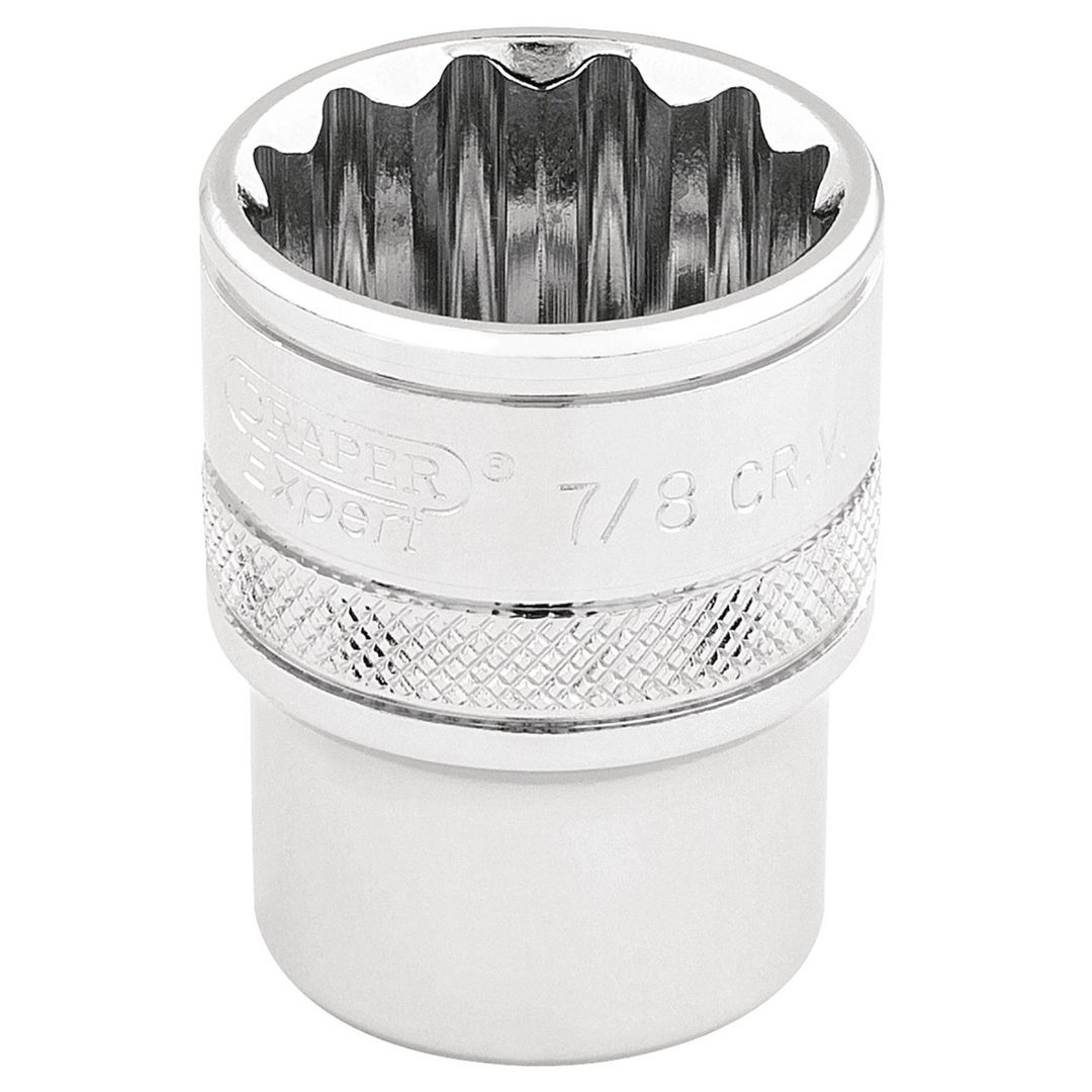 Draper Expert 49483 Hi-Torq® 12 Point Socket 3/8in Sq. Dr. 7/8in each - Image 1
