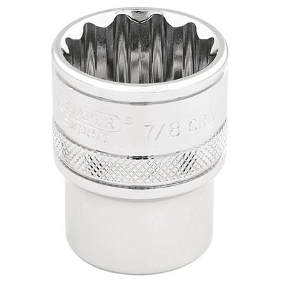 Draper Expert 49483 Hi-Torq® 12 Point Socket 3/8in Sq. Dr. 7/8in each
